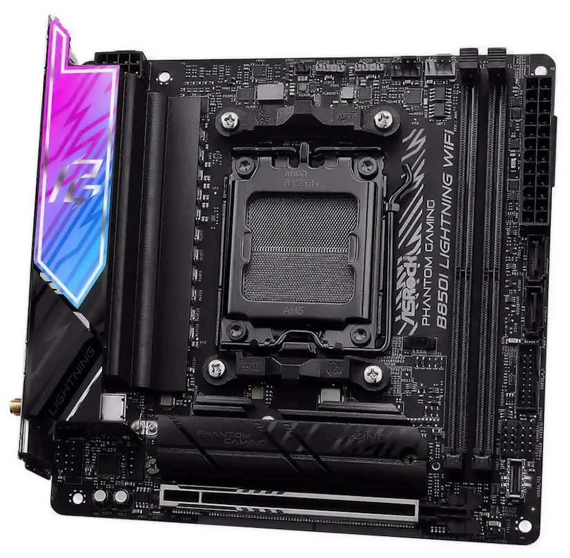 Informático Moratalaz - Montaje Placa Base ASRock B850I Lightning WiFi Gaming PC Moratalaz