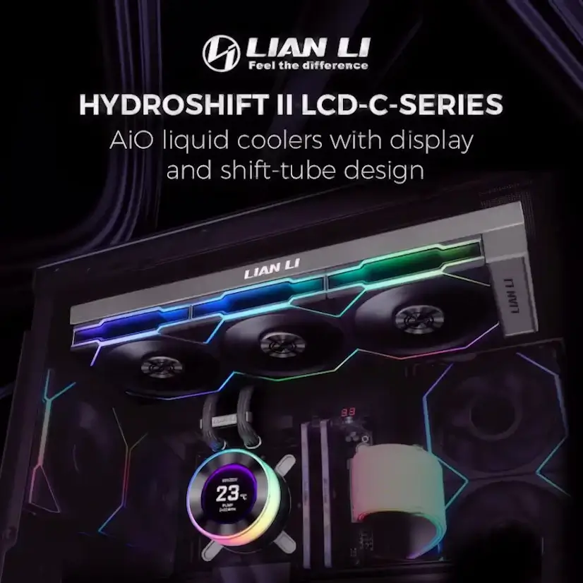 Montaje Refrigeración Líquida LIAN LI Hydroshift II LCD Gaming PC Moratalaz